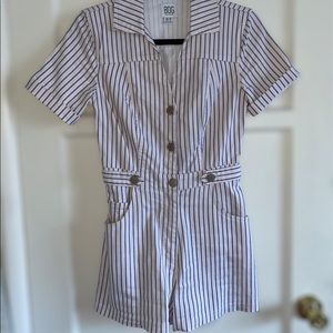 Pinstripe Romper